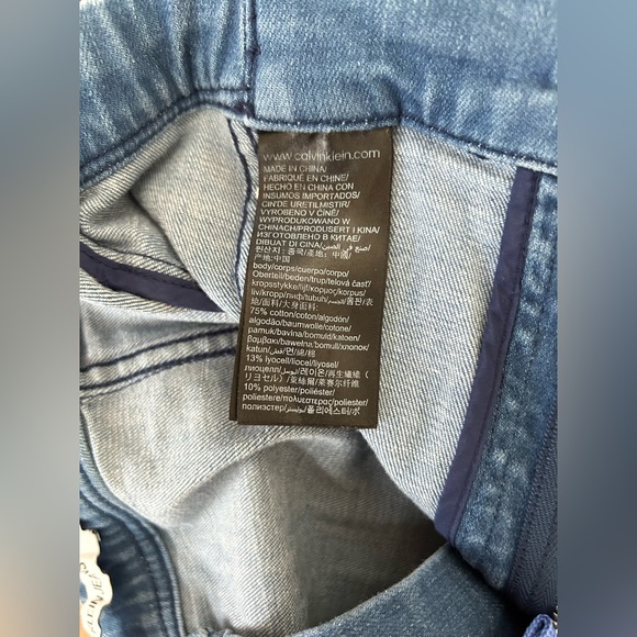 Calvin Klein Denim Skirt with Classic Calvin Klein Signature Band - Picture 6 of 6